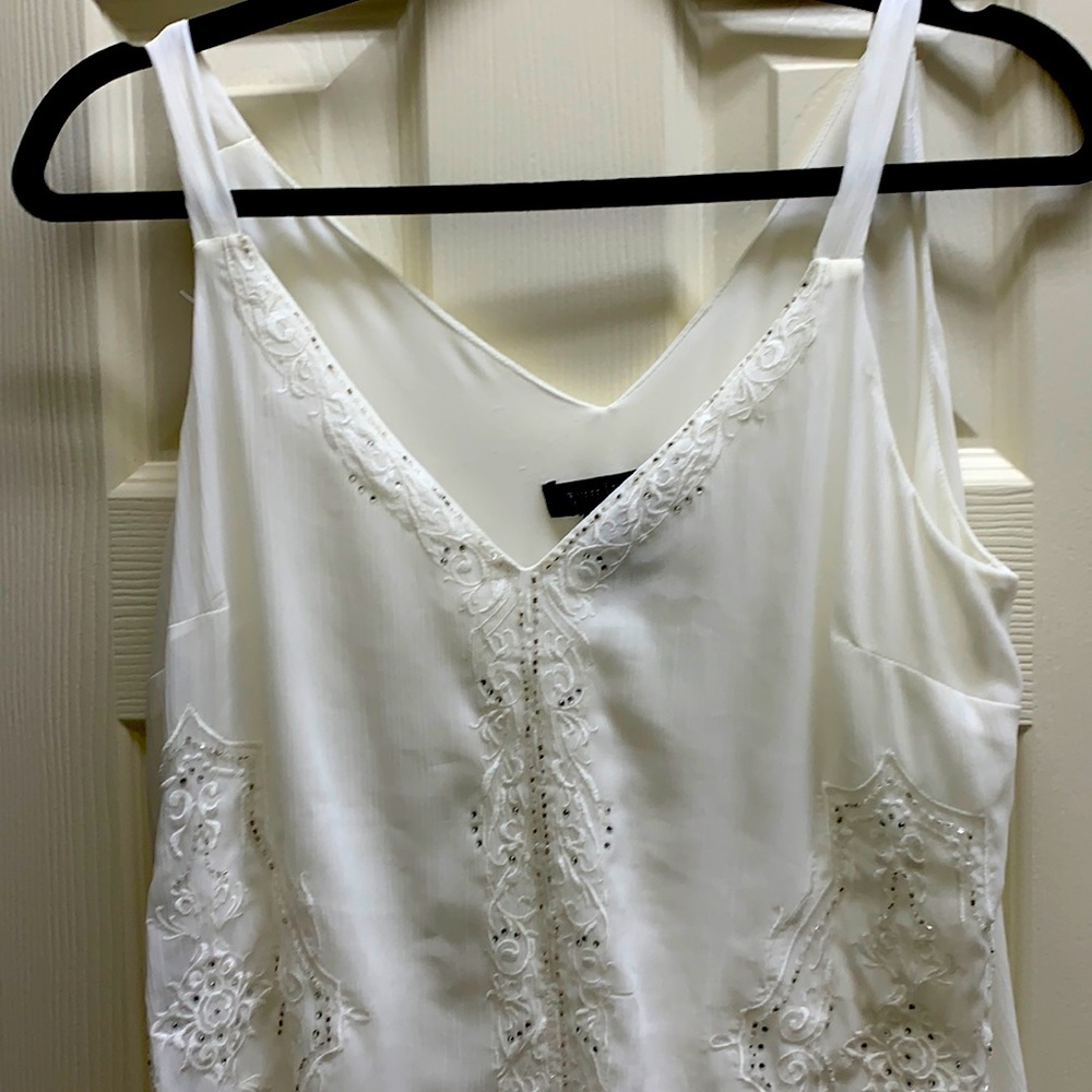 WHBM beautiful beaded top